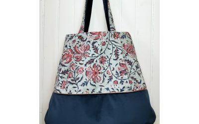Sac Bleu en Indienne